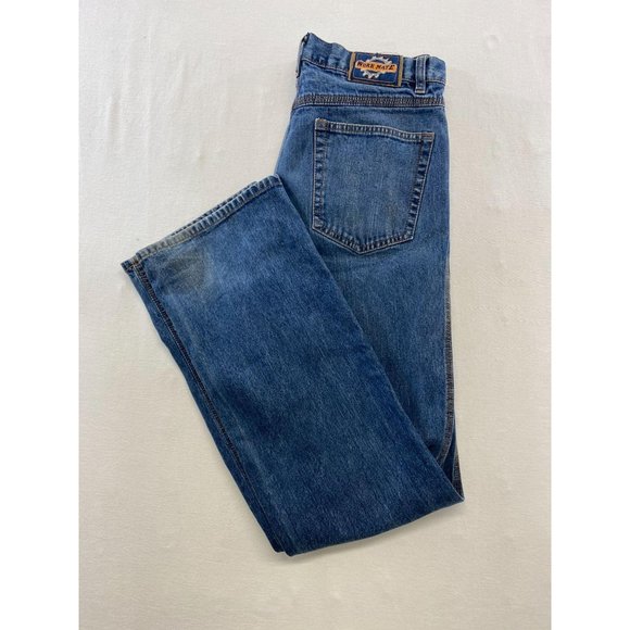 Work Mate Men's Straight Leg Blue Jeans Size 34/34 - Picture 3 of 6